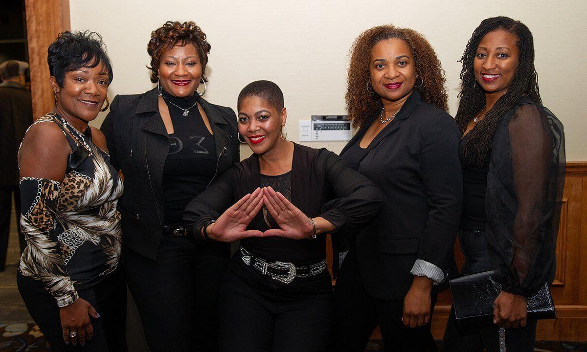 Five members of the Black Alumni Chapter